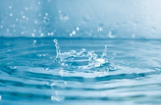 Water Background With Splashes Water Background With Splashes